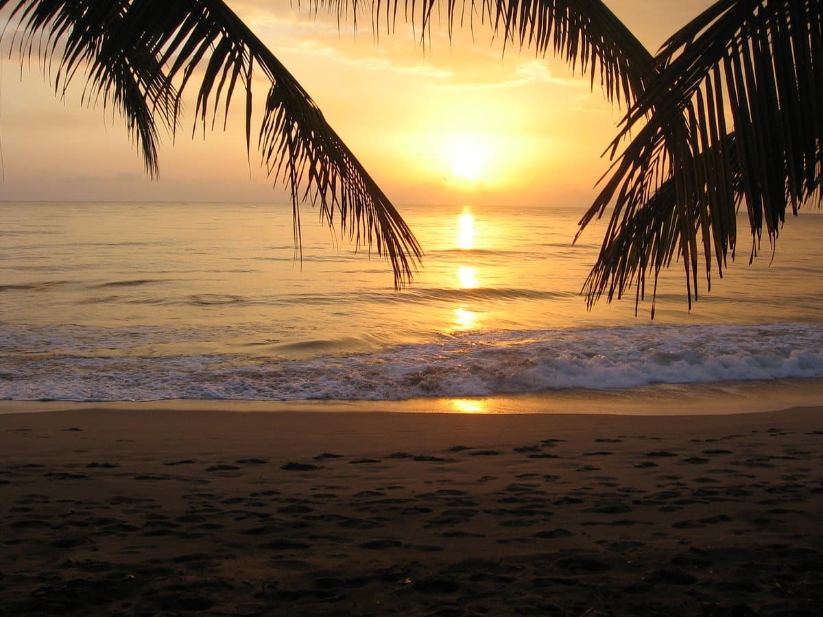 Puerto Rico beach at dusk